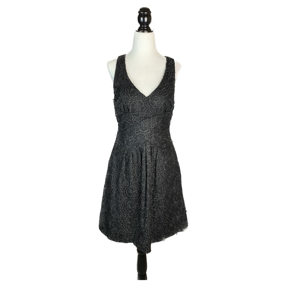 Anthropologie Leifsdottir Lingonberry Black Lace Dress - Picture 2 of 13